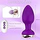 Analvibratoren für Frauen Vibration für Männer, Anal Vibrator Buttplug mit Fernbedienung für die Frau, mit 10 Vibrationsmodi i, Sex Spielzeug für Paare Anal Plug Frauen Buttplug (Lila)