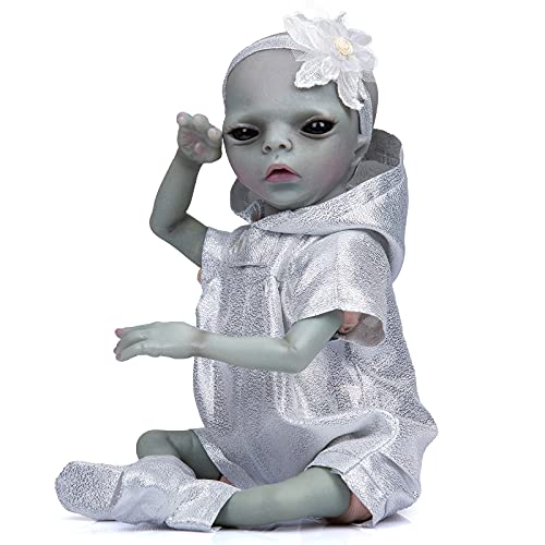 Muñeca Reborn Bebé Alien Realista 35 cm Silicón miniatura 2