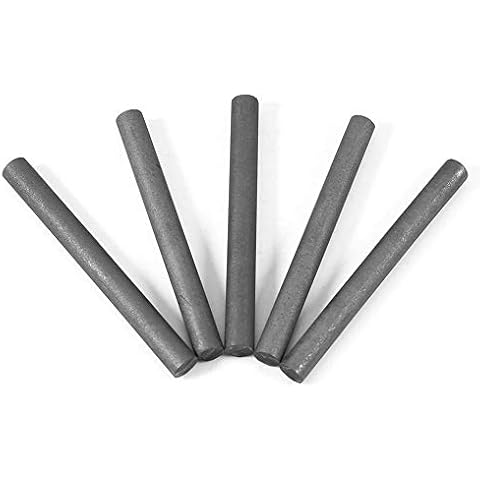KSTE Elektronischer Graphit, 5 Stück, 10 mm, Graphitelektroden, 100 mm, Länge Graphit, Zylinder für Metallurgie, Elektronische Maschinen, Chemie, leichte Industrie Cover