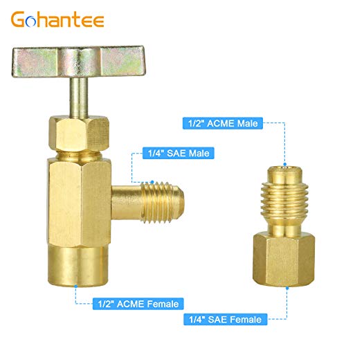 R134A Can Tap Kit de latas de refrigerante con adaptador miniatura 2