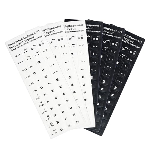 6 Pcs Español Pegatinas Teclado 6 Pcs Español Pegatinas Teclado