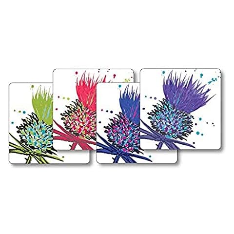 Scott Inness Mixed Thistles Tablemat 4-Pieces Set Cover