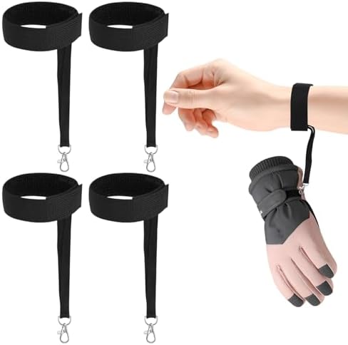 4 stuks sport winter ski handschoenen elastische polsband, snowbo...