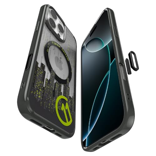 【c11 シリーズ Flâneur エディション】Spigen iPhone 16 Pro ケース MagSafe対応 カメラコントロール対応 立体的プリント ストラップホール 米軍MIL規格 ウルトラ・ハイブリッドT・マグフィット ACS09378 (c11 フラヌール)の商品画像
