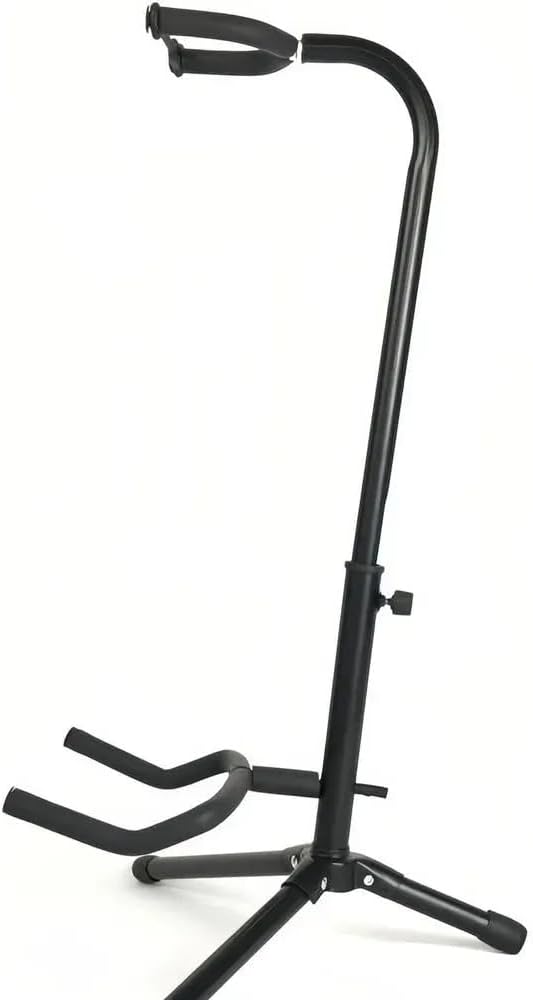 Reliable universal stand for electric guitar, bass guitar and violin with locking system – the best protection for your instrument.