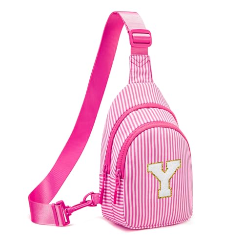 Gifts for 8 9 10 11 12 Year Old Girls Sling Bag Crossbody Bags Fanny Pack for Teen Girls Personalized Gifts for Women Rose Red Y