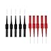 YUKIIATIF 10PCS Multimeter Test Lead Extention Back Probes Sharp Needle Micro Pin Stainless Steel for Banana Socket Tester