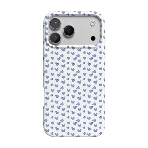 Coque iPhone 17 Pro coeurs bleus Casely style quotidien