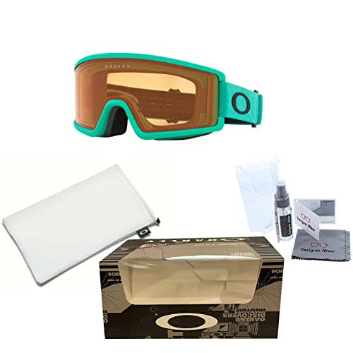 Oakley Target Line L Oo7120 Celeste W/Persimmon Ski Goggles For Men For Women + Bundle With Designer Iwear Eyewear Kit #TOP4