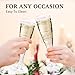 TENYASEN 30 Pack Clear Plastic Champagne Flutes 5oz – Shatterproof Disposable Wine Cups for Wedding, Party, Birthday, Toasting, Bridal Shower, Mimosa – Elegant & Easy Cleanup