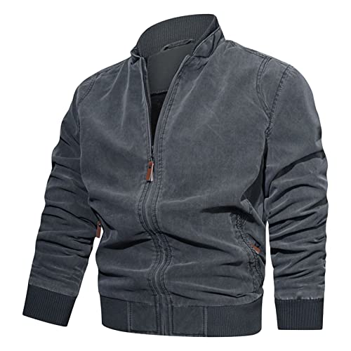 Vestes cargo décontractées manches longues hiver homme en coton