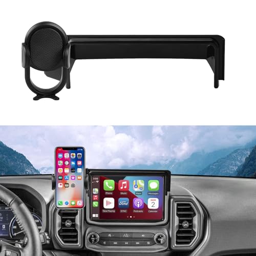 Autorder Car Phone Holder for 2021-2024 Ford Bronco Sport Accessories Phone Mount 8-Inch Screen Cell Phone Automobile Cradles Hands-Free 360 Degree Rotation