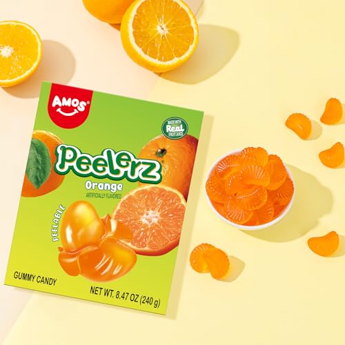 Save 15% on AMOS Peelerz Gummy Orange Candy - Fun Peelable Snack - Image 6