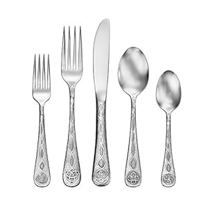 Liberty Tabletop Celtic 20pc Flatware Set Service for 4 Silverware MADE IN USA