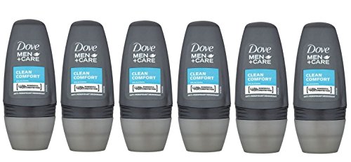 DOVE Deodorant Men 'Care Clean Comfort' Deoroller - 6er Pack (6 x 50ml)