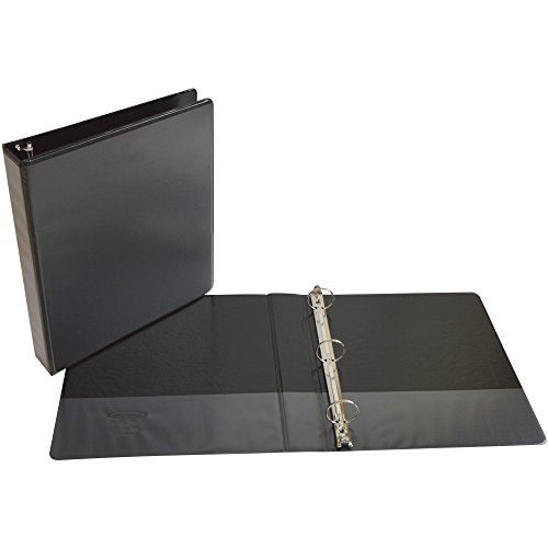Wilson Jones 1 Inch 3 Ring Binder, Basic Round Ring View Binder, Black, 12 Pack (W362-14Bpk) #TOP3