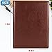Leather Folder Portfolio,Legal Pad Holder,Portfolio Binder,Leather Clipboard for Business School Office Conference (Brown)