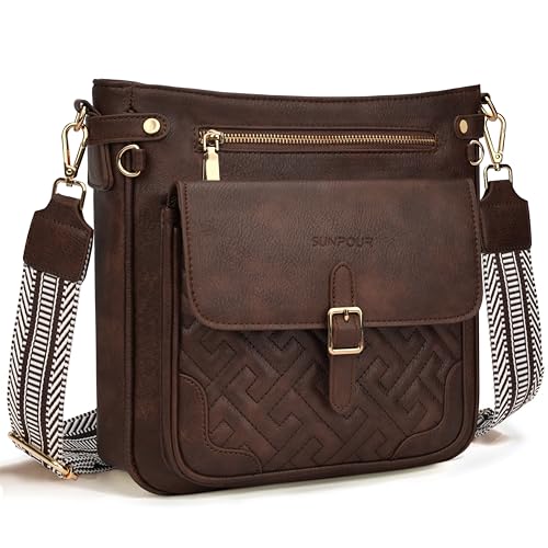 Image of Large Crossbody Bags for Women,Leather Crossbody Purse with RFID