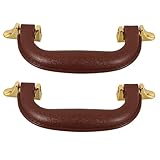 UPKOCH Asa de Repuesto para Maleta y Caja de Herramientas Plástico Resistente Color Café 2 Piezas Mango Ergonómico para Equipaje y Bolsos de Viaje