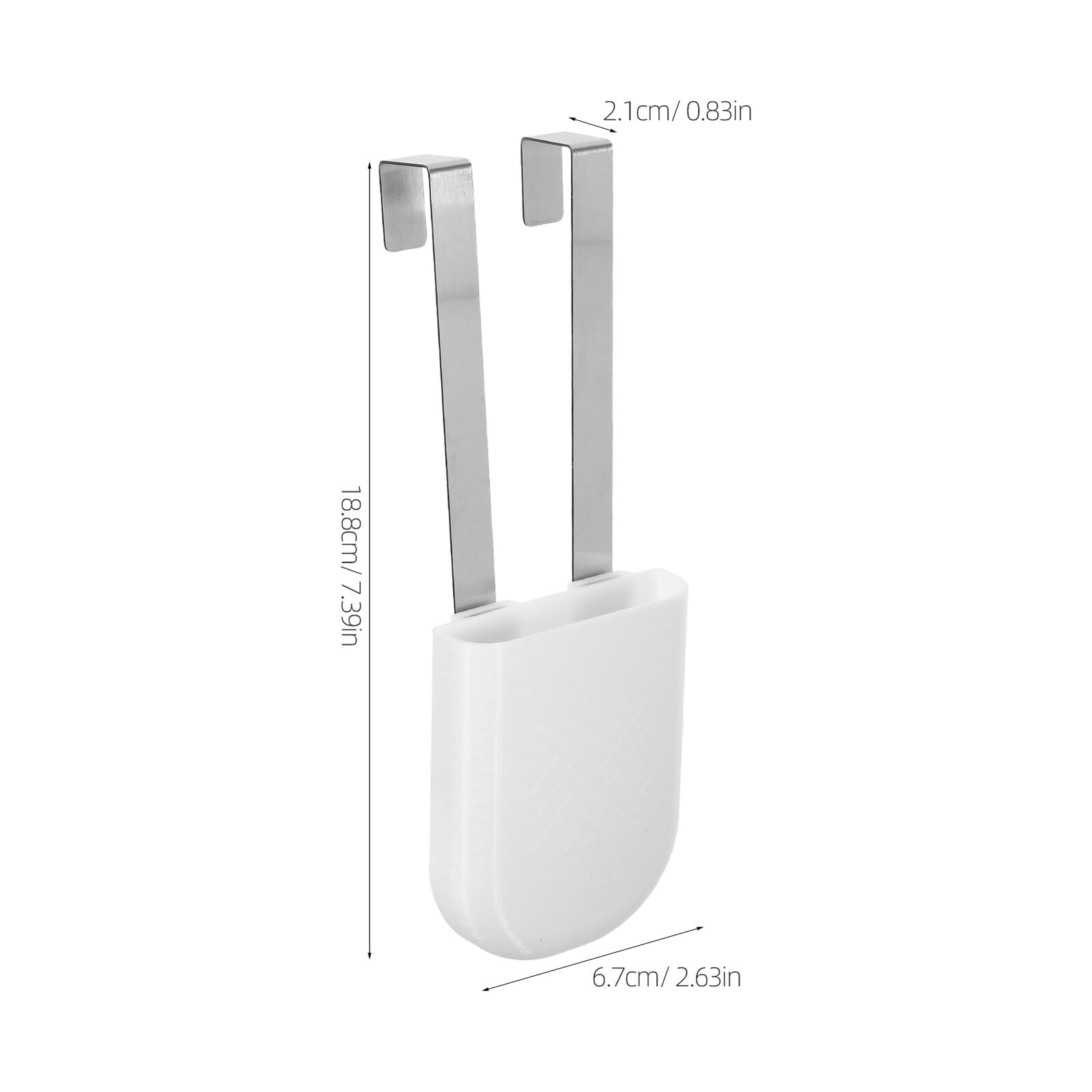 Halterung für Toilettenreiniger Tabletten 2 Stück-pack aus Abs Weiß