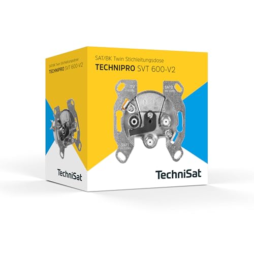 TechniSat TECHNIPRO SVT 600 V2 Prise d'antenne double pour satellite, TV, radio (prise satellite avec diode dans le raccordement satellite)