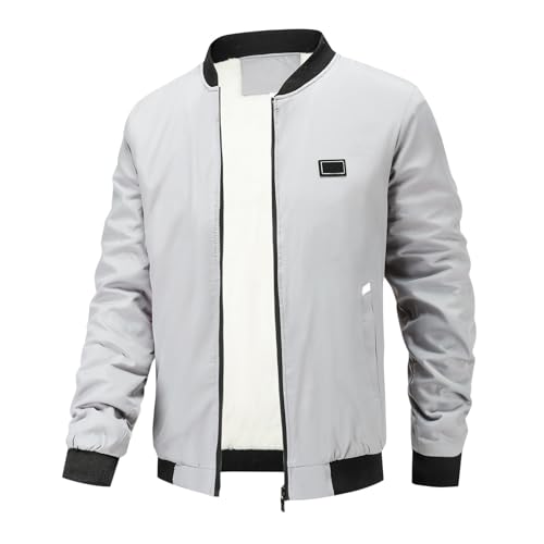 Vestes coupe-vent avec poches zippées et isolation thermique col montant actif