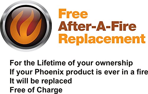 Phoenix Lateral 44 Inch 4-Drawer Fireproof File Cabinet With Lock, Water Seal, Putty #TOP4