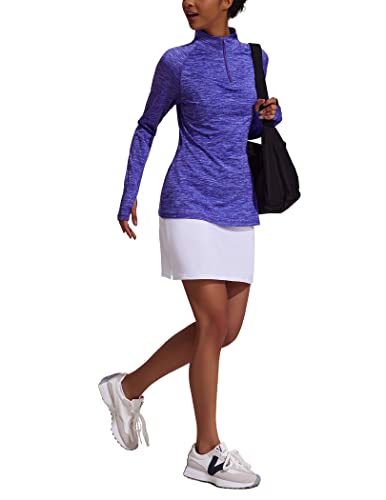 Image of Ekouaer Women's Athletic Skorts Lightweight Golf Skirts Inner Shorts Pocket Tennis Running Workout Sports Skorts
