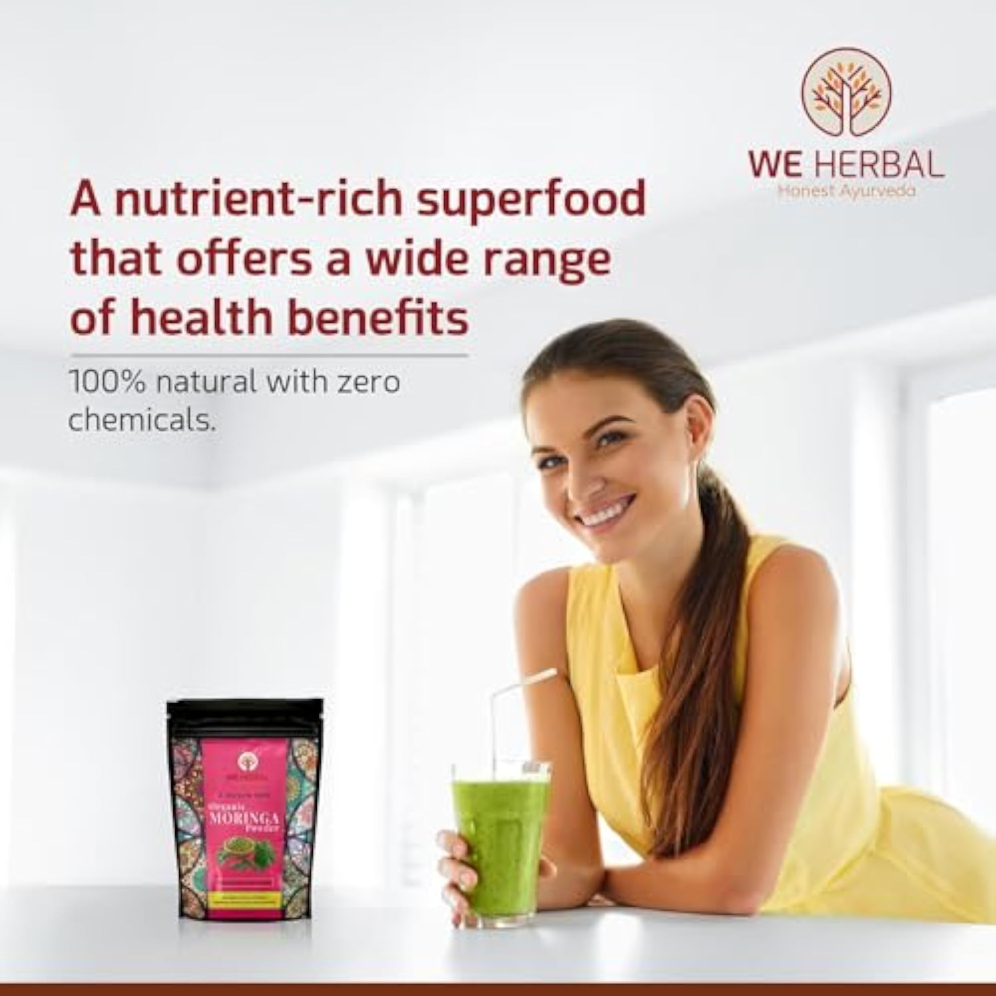 Organic Moringa Powder, Natural Weight Loss Aid