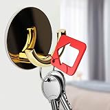 Gancio Adesivo Resistente Gancio da Parete in Acciaio Inossidabile in Lega di Zinco per Porta della Bagno Dorato 5,3x5,3x2,5 Cm (GOLD)