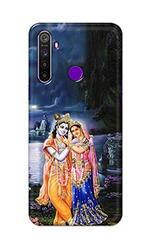 Image of Printed Hard Back Cover Case for Realme 5 | Realme 5s | Realme 5i | Realme Narzo 10 Back Cover (Radha Krishna) -1803