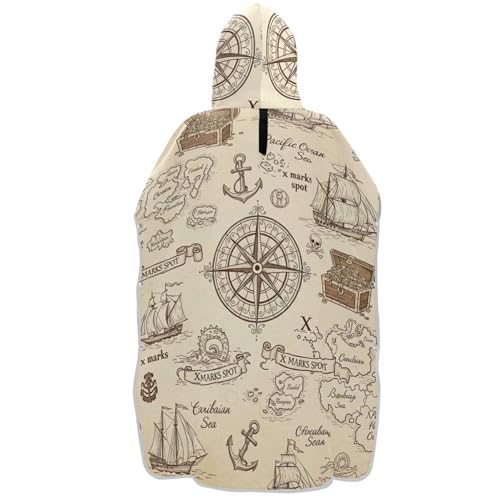 Poncho de surf absorbant avec grande capuche protectrice