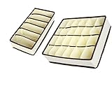 GANMFOYC Aufbewahrungsboxen,2 Stück Schubladen Ordnungssystem für Unterwäsche,Faltbare Kleiderschrank Organizer Unterwäsche Aufbewahrungsbox für Socken,Schals,BHS (Beige)