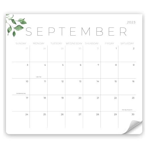 Beautiful 2023 Magnetic Fridge Calendar - Runs Until July 2024 - The Perfect Monthly Calendar With Greenery Designs for Easy Organizing