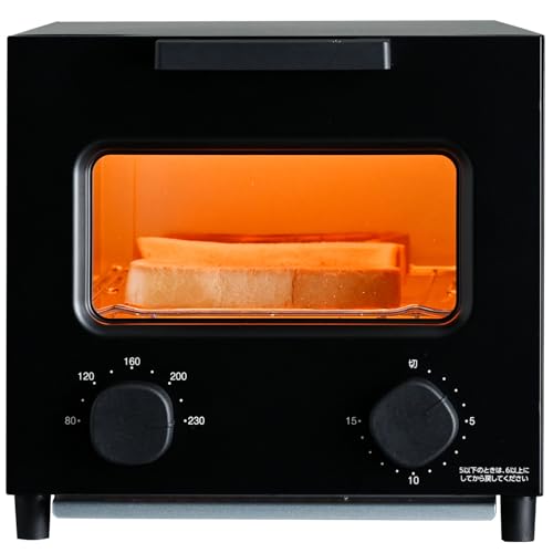 [�R�P] �g�[�X�^�[ �I�[�u���g�[�X�^�[ 2���Ă� �R���p�N�g �u1����95�b�ŏĂ���v ���x���� 230�� 1280W �^�C�}�[15�� ��l��炵 ��l��炵 �u���b�N �� YTCB-C120(B)