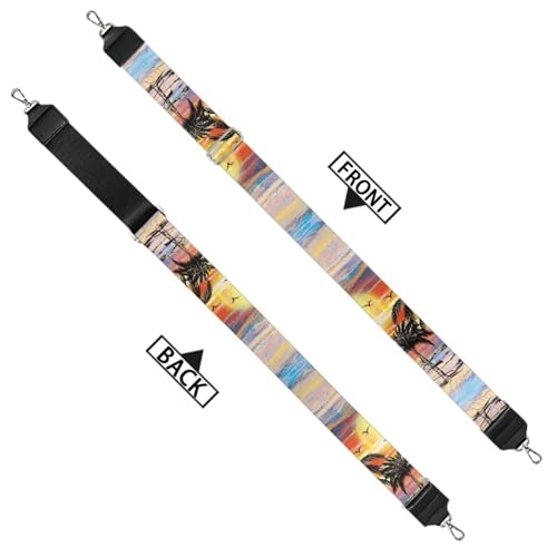 Image of GLENLCWE Hawaii Purse Straps Replacement Beach View Crossbody Bag Strap for Purses Adjustable Wide Shoulder Straps for Women Handbags
