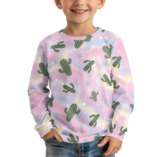 Image of Long Sleeve Shirts for Girls Winter Tops 3-16t Cartoon T Shirts for Fall Clothes