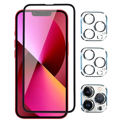 Image of Premium Tempered Glass Screen Protector with Camera Lens Protector for iPhone 13 Pro - Ultra-Clear, Anti-Scratch, Easy Installation