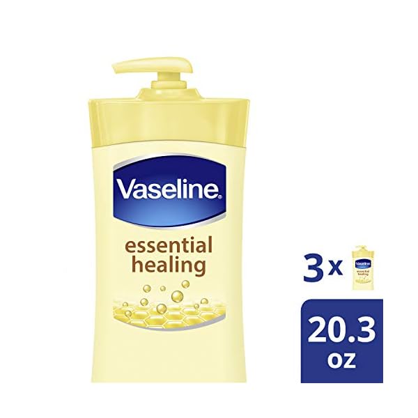 Vaseline-hand-and-body-lotion-Intensive-Care-Moisturizer-for-Dry-Skin-Essential-Healing-Clinically-Proven-to-Moisturize-Deeply-With-One-Application-203-oz-3-count Vaseline hand and body lotion Intensive Care Moisturizer for Dry Skin Essential Healing Clinically Proven to Moisturize…