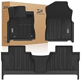 3W Floor Mats for Toyota Tundra 2014-2021 CrewMax Cab, TPE All Weather