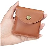 携帯 灰皿 ポケット 吸い殻入れ Ash Tray スモーカー 喫煙 マナー アウトドア フィールドギア 車 ドライブ 屋外 喫煙所 ポータブル アッシュトレイ 小型 密閉 軽量 PUレザー (ブラウン)