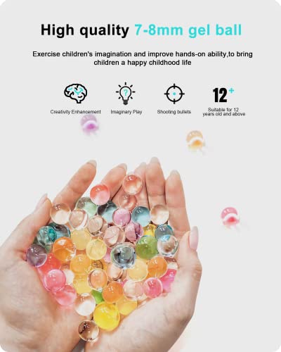Acina Water Balls Beads Refill Ammo -Water Bullets Beads For Water Blaster Toys, Non-Toxic Water-Based Balls (Emerald Green & Blue, 120,000Pcs) Suitable For Age 3+ #TOP3