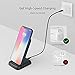 Amazon Basics 10W Qi Certified Wireless Charging Stand, for Phone 16/15/14/13/12/11/X, Samsung, and More, with USB Cable (No AC Adapter), Black