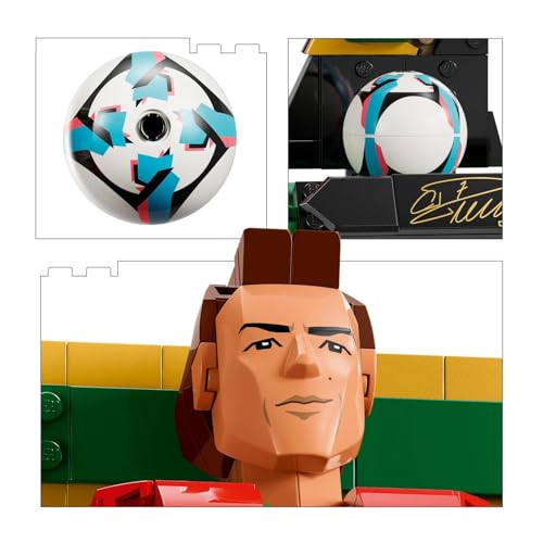 Image of LEGO Editions Cristiano Ronaldo - Soccer Legend - Building Set for Kids - Soccer Decor - 43016