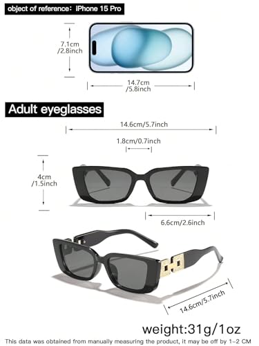 100-Pack Wholesale Square Sunglasses with Golden Accessories - Bulk Cat Eye Small Square Frame Shades for Resellers4