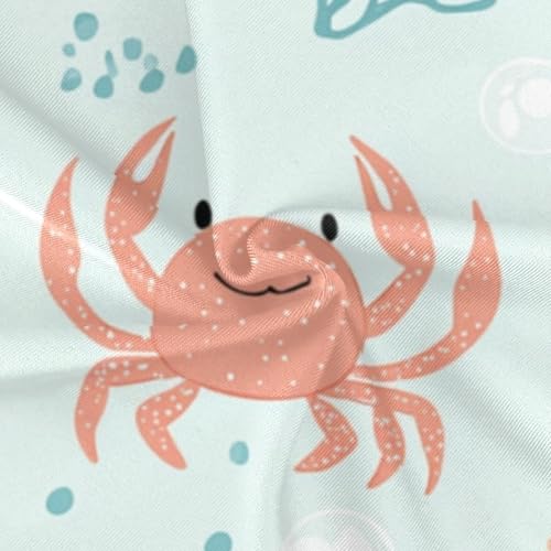 ZZKKO Cute Cartoon Crabs Starfish Girls Swimsuit One Piece Bathing Suit for Baby Girls' Swimwear 3-10T 5