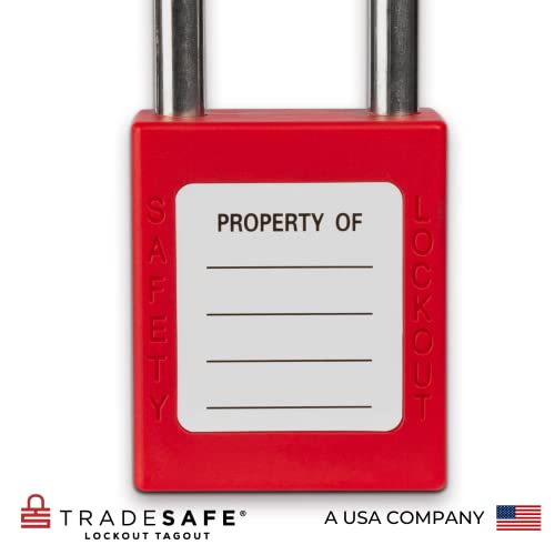 TRADESAFE Lockout Tagout Locks Set 10 Red Loto Locks, Lockout Locks