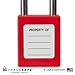 TRADESAFE Lockout Tagout Locks Set - 7 Red Loto Locks, Lockout Locks Keyed Different, 1 Key Per Lock, OSHA Compliant Lock Out Tag Out Padlocks, Safety Padlocks for Electrical Lockout Tag Out Kits