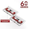 DIGITNOW! Blank Cassette Tapes, Professional Recording Media 60min Low Noice High Output Audio Cassettes, Suitable for Voice Recorded, Lectures, Seminars, Teaching (3 pack) (m108) #2