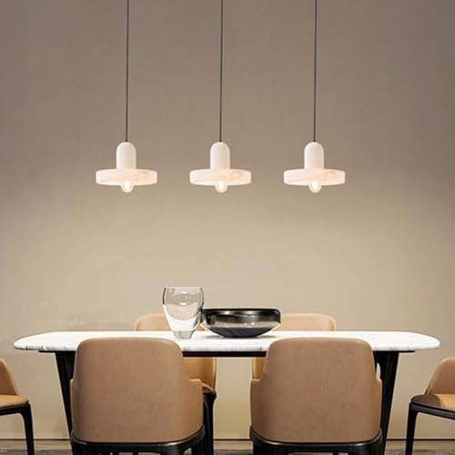 Lampe suspendue à disque créative en marbre pour éclairage de restaurant cosy - 3